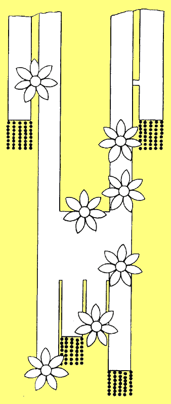 Бисероплетение схемы - Бисерные цветки Рис.19
